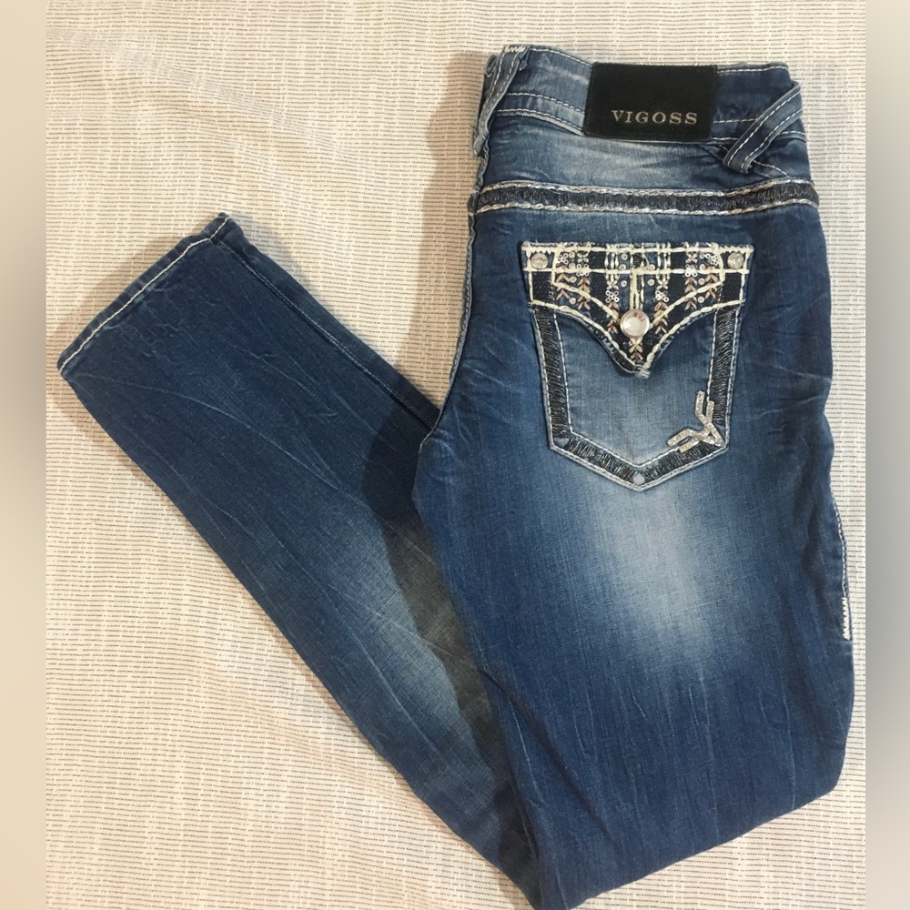 Vigoss Women's Skinny Jeans - Blue